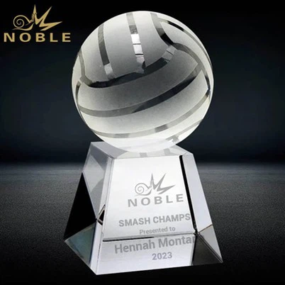 Trofeo de voleibol de cristal rehegua .